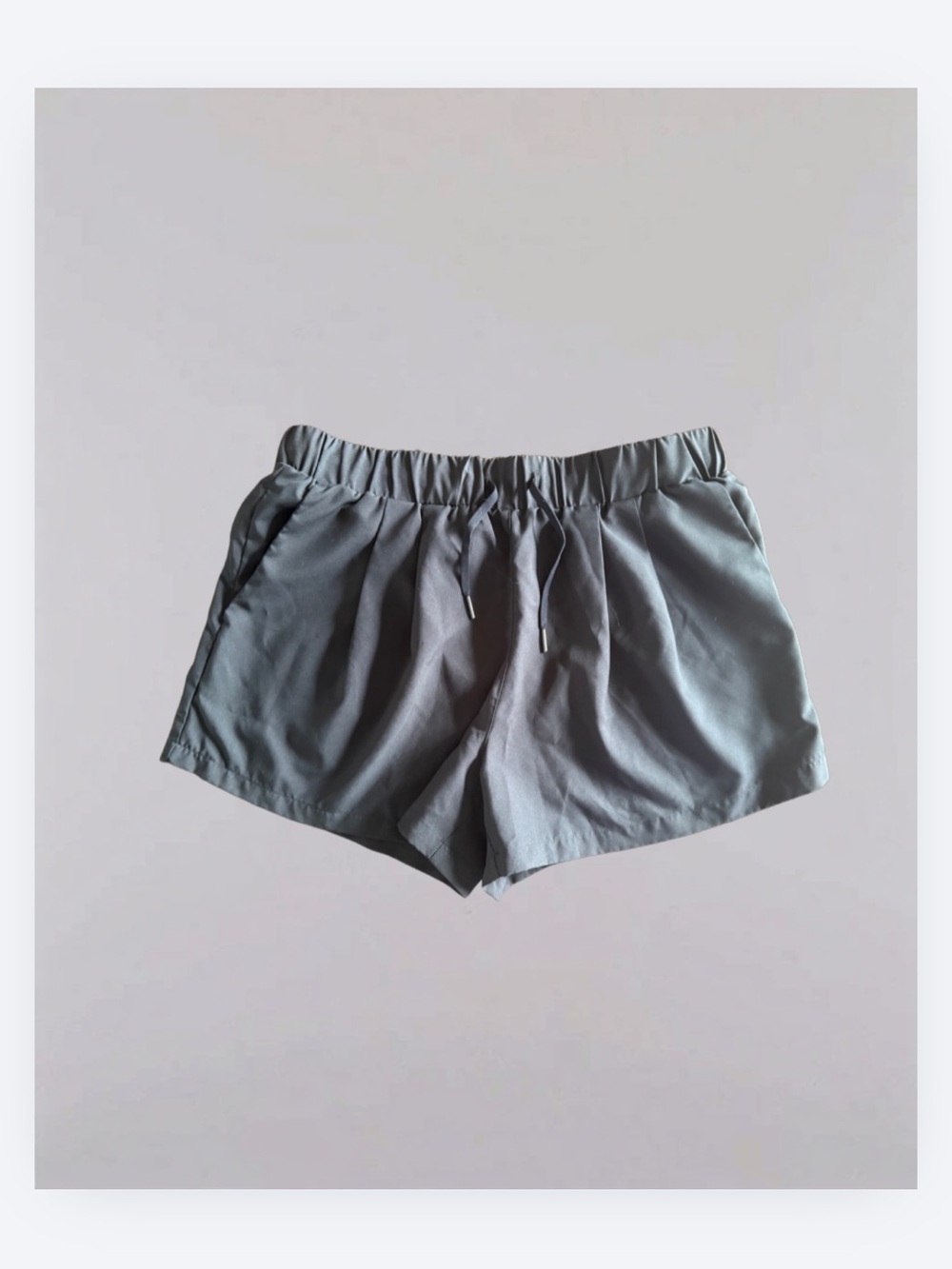 HALARA Black Elastic-Waist Athletic Shorts